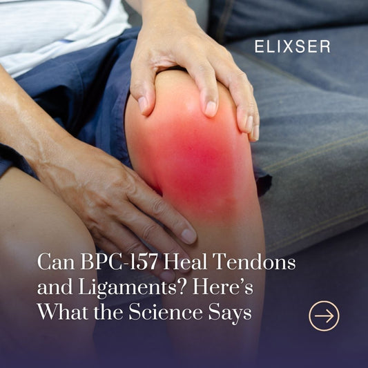 Athlete recovering from injury with BPC-157 supplement